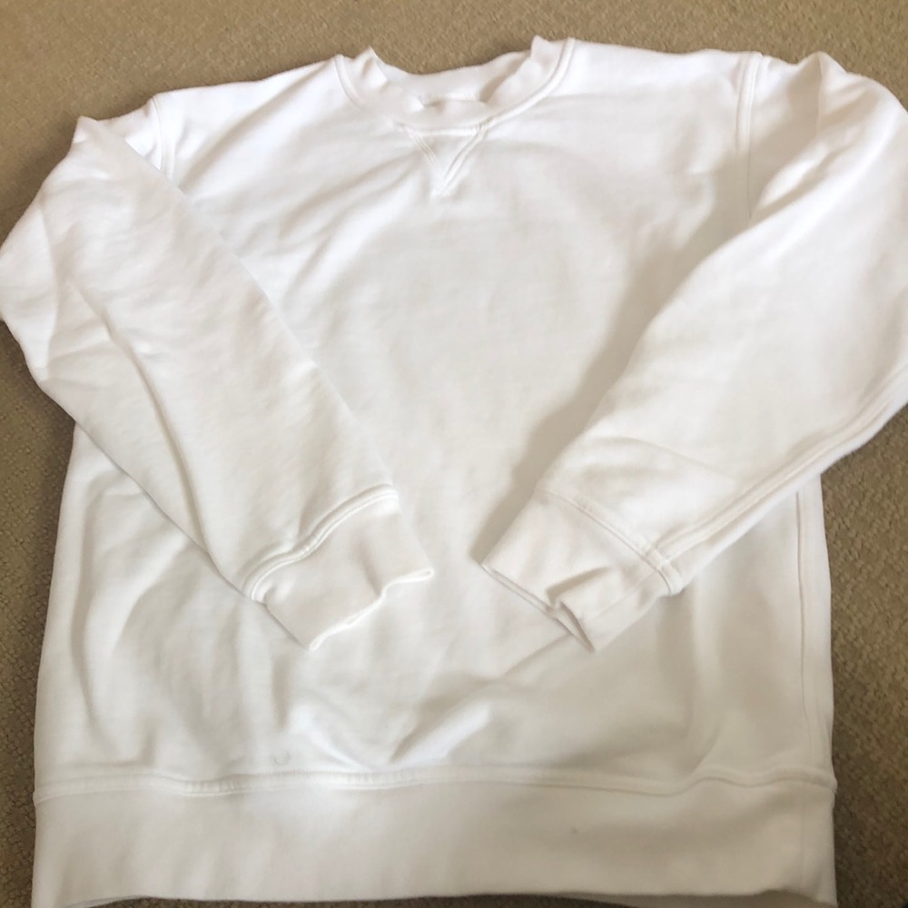 White Lululemon sweatshirt size 4 - worn once